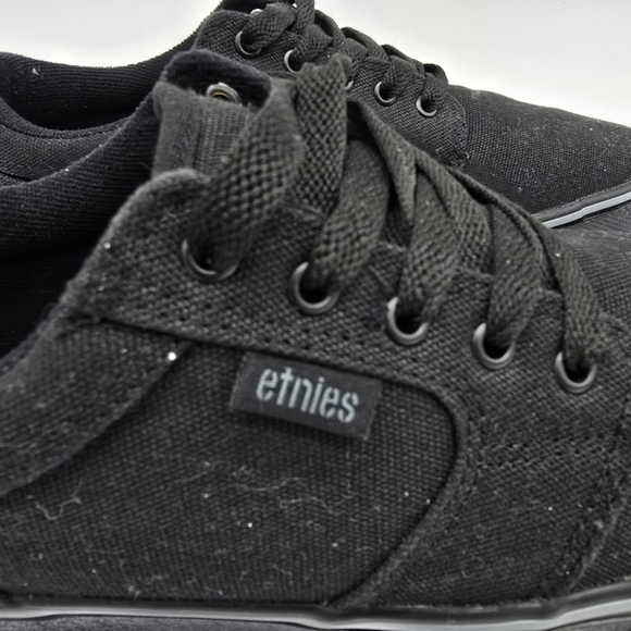 Etnies Shoes Men 10 Barge LS Low Top Sneakers Black - Picture 6 of 9